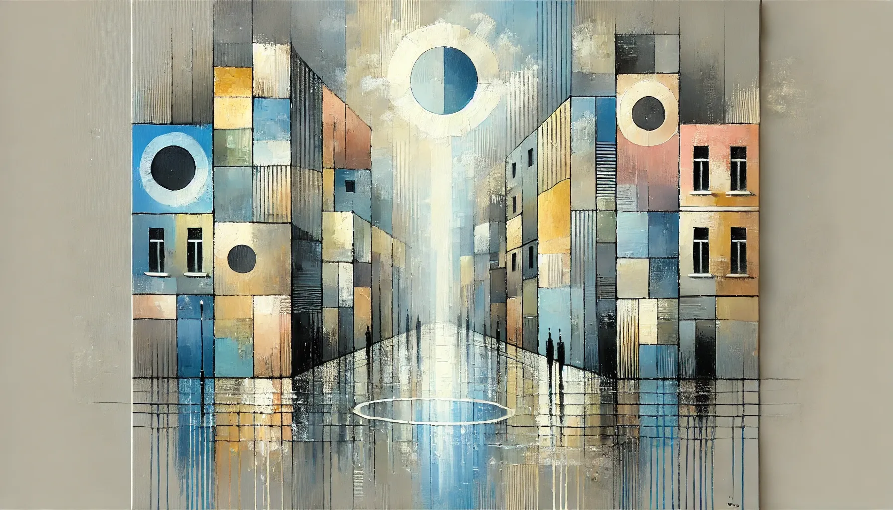 Image of Rain melody by William Johnson, size: 70x60cm, Painting medium, from London, part of the Nature series, priced at £1250