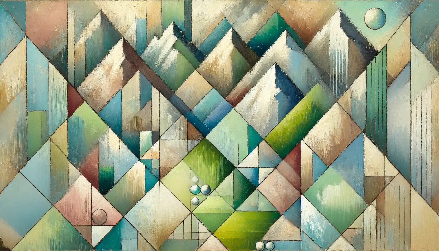 Image of Carpathian Symphony by William Johnson, size: 70x60cm, Painting medium, from London, part of the Nature series, priced at £1250