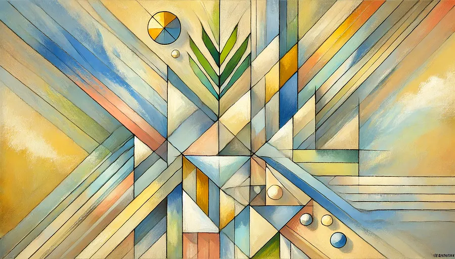 Image of Light and Tranquility by William Johnson, size: 70x60cm, Painting medium, from London, part of the Nature series, priced at £1250