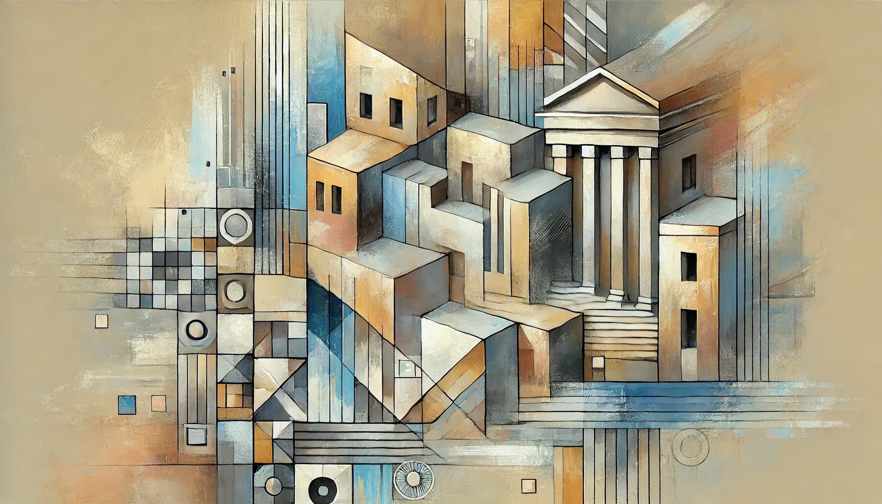 Image of City Code by William Johnson, size: 70x60cm, Painting medium, from London, priced at £1250