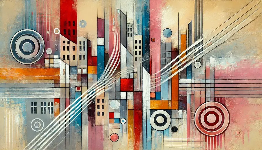Image of Sounds of the City by William Johnson, size: 70x60cm, Painting medium, from London, part of the Nature series, priced at £1250